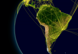 Latin America satellite image