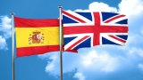 Spain and UK flags