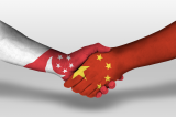 Singapore China handshake